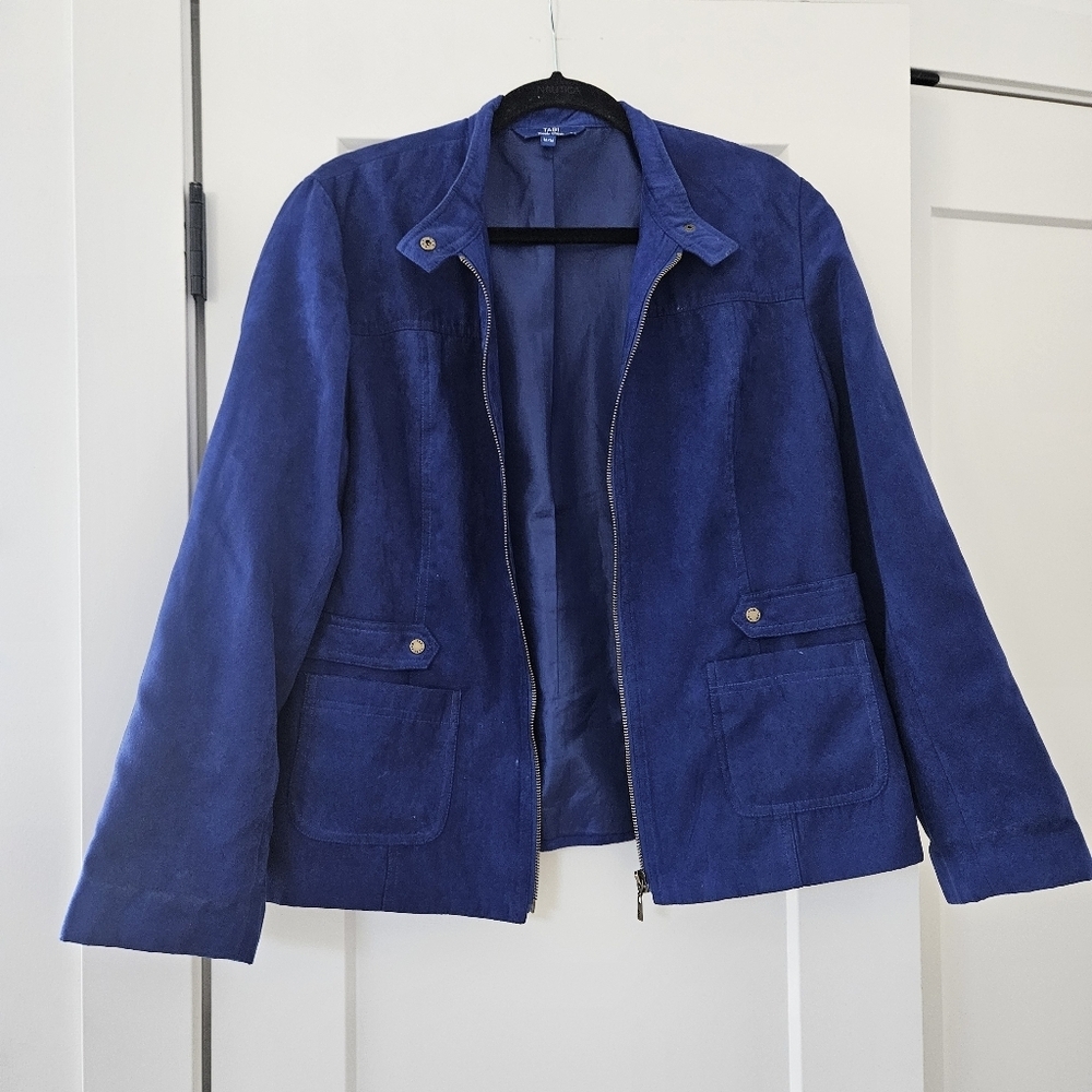 Tabi deep blue SUPER  SOFT full zip jacket